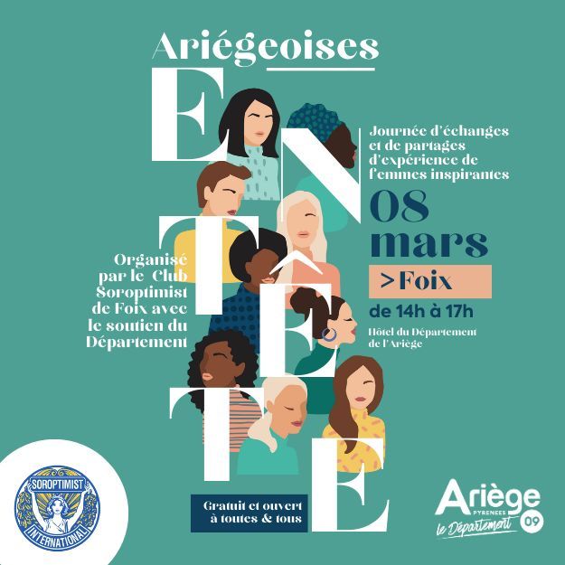 Affiche Ariégeoises en tête