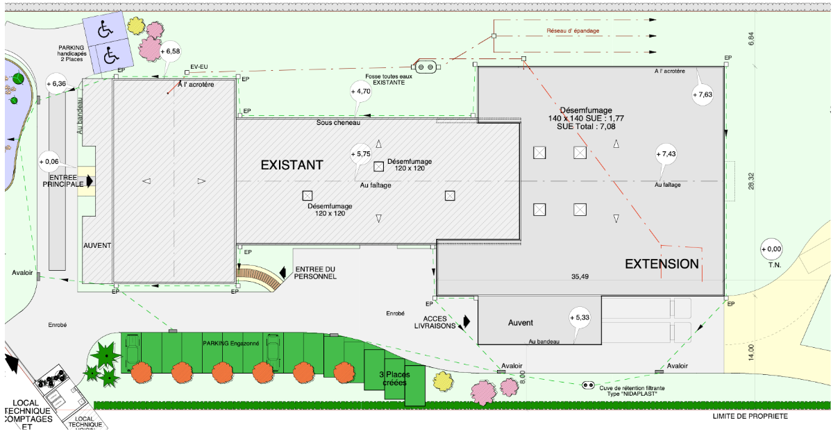 Plan du bâtiment 