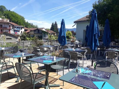 Terrasse du centre de séjour de Seix