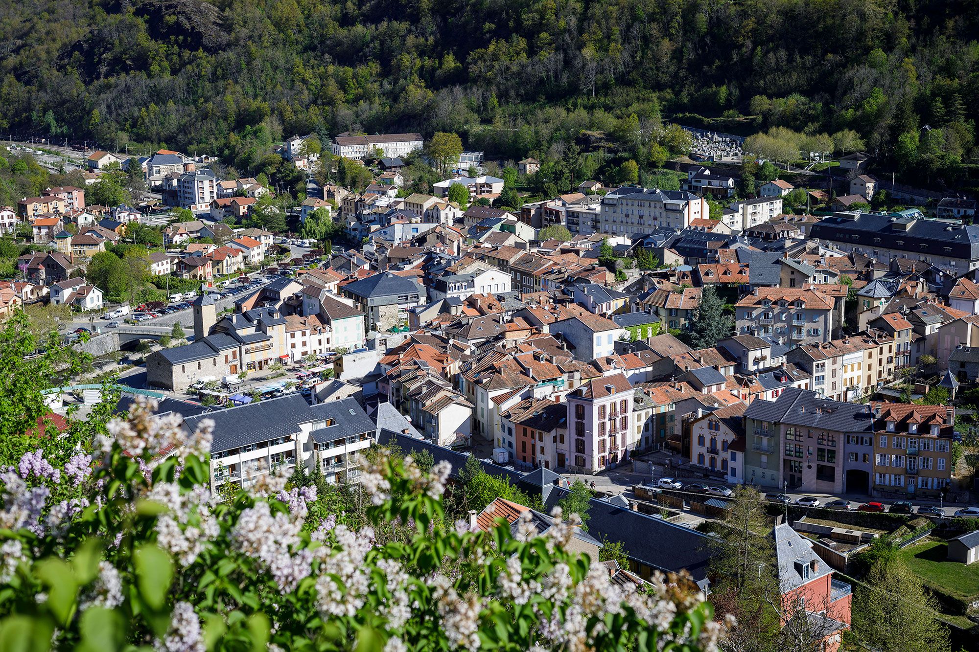  La ville d’Ax-les-Thermes en Haute-Ariège.