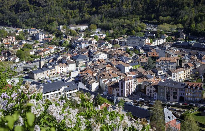 La ville d’Ax-les-Thermes en Haute-Ariège.