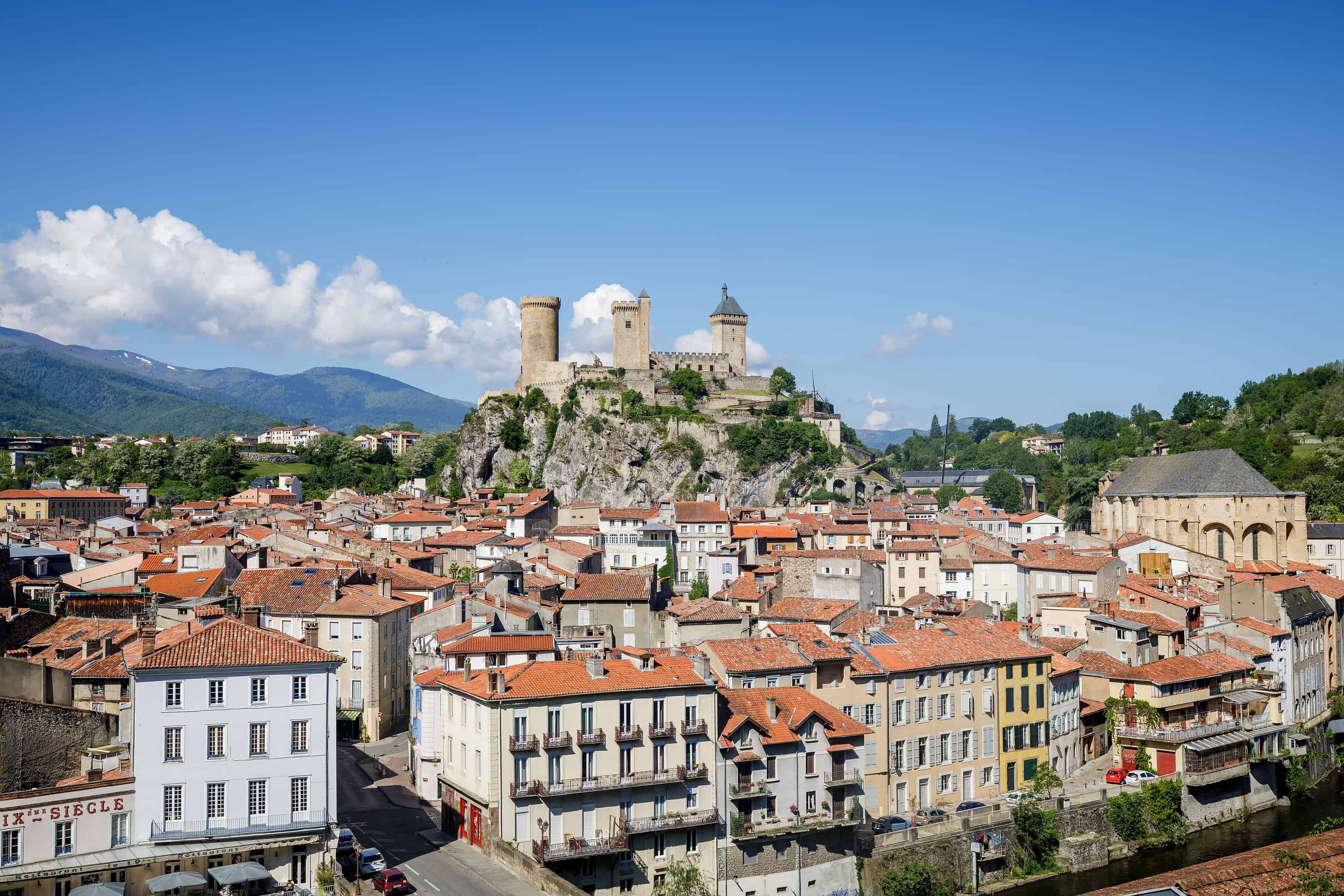 Image vu sur le Château de Foix