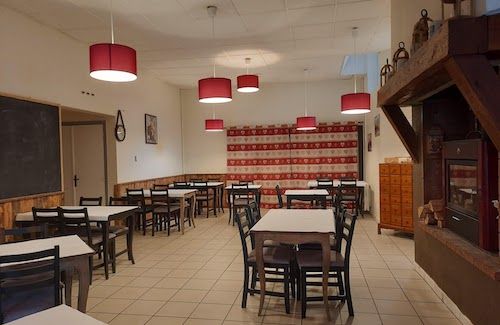 La salle de restauration du gîte d'étape